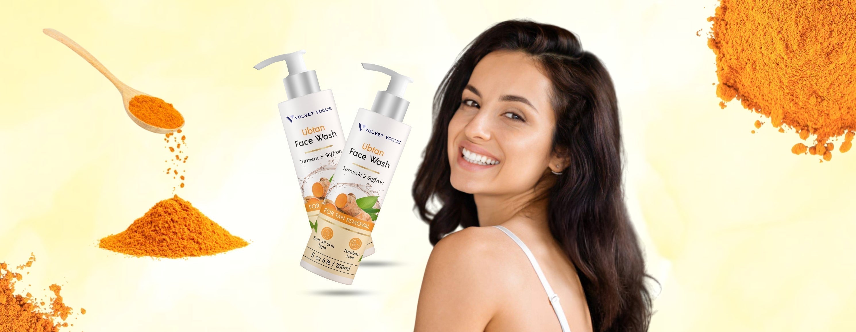 Volvet Vogue Ubtan Face Wash – Natural Ayurvedic cleanser for glowing, radiant skin in 2025