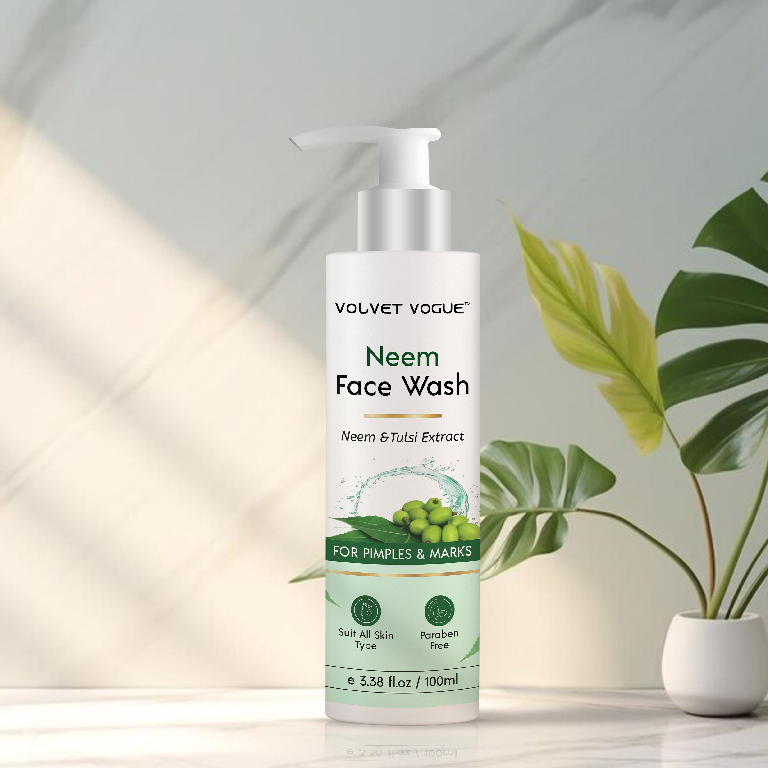 Neem Tulsi Face Wash For Pimples & Marks, 100ml